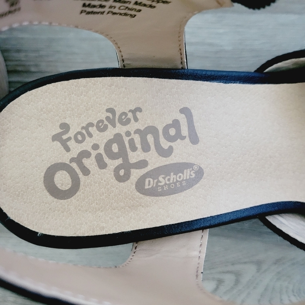 New Dr Scholls Black Ankle Fabric Sandals Size 9M - Picture 7 of 8